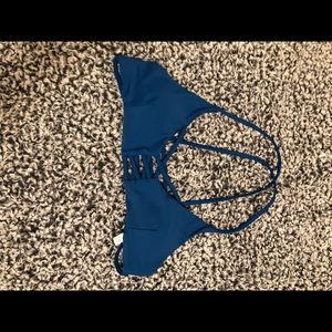 navy blue bathing suit top